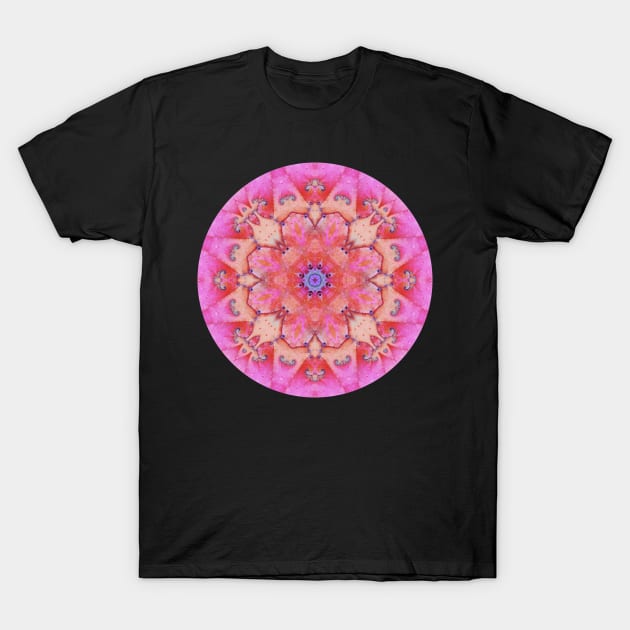 Mandala Magic - Peach Glow T-Shirt by Mandala Magic